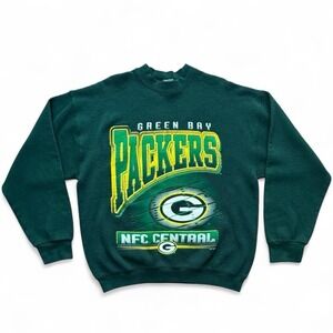 Vintage 90s Green Bay Packers NFL Football Sportswear Crewneck Pullover Sweater